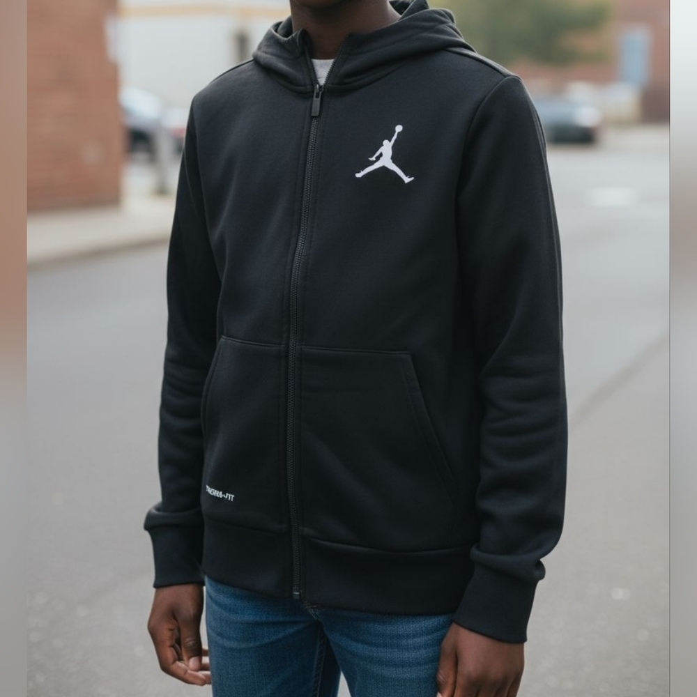 Jordan Boys Track zip-up jacket. Size small